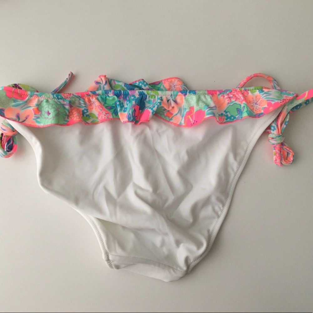 NWOT Multicolor Ruffle Bikini Bottom - Picture 2 of 4